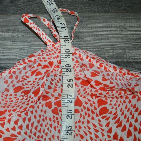 Free People by Rixo Arrabella Cold Shoulder Hearts Mini Flowy Dress Medium - Picture 5 of 9